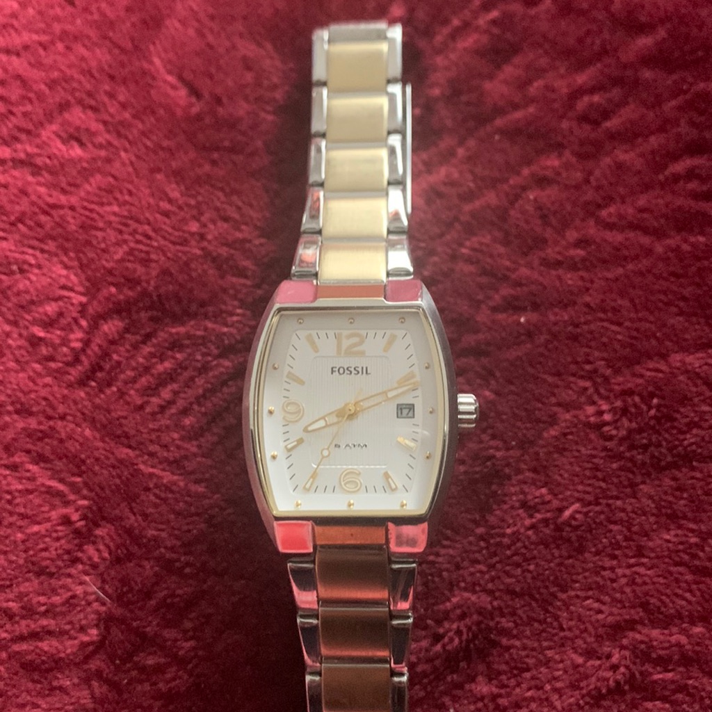 Mens Fossil Twotone Watch